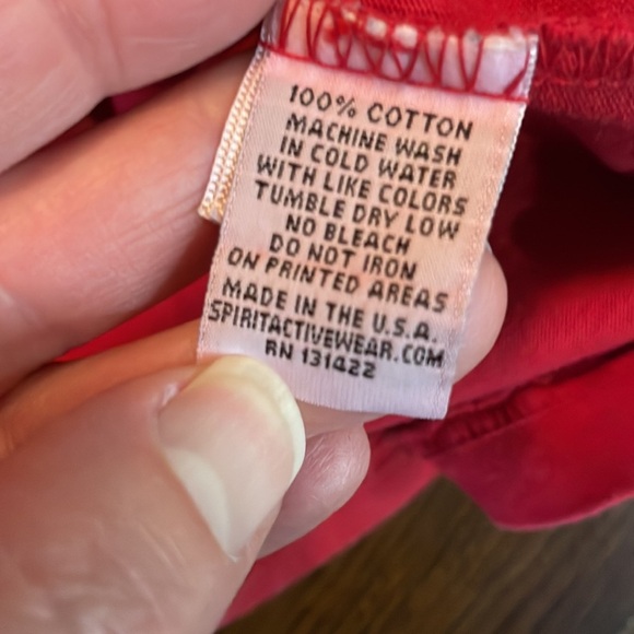 Spirit Jersey U.S. Capital Washington, D.C. Long Sleeve Red smalll - Picture 6 of 8